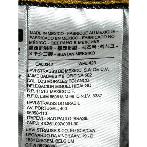 Levi's Strauss & Co 501 Straight Fit Button Fly Jeans, Mens Size 38/34 - Picture 9 of 9